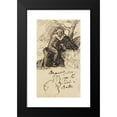 thumbnail image 2 of Benjamin Robert Haydon 16x24 Black Modern Framed Museum Art Print Titled - Study of a Figure Sitting, 2 of 5