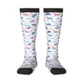 thumbnail image 2 of Picia Women Crew Soft Moisture-wicking Socks Dinosaur Pattern Design Cotton Socks, One Size fit All, 2 of 9