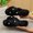 Black, variant on Womens Ladies Pearl Decor Twisted Band Open Toe House Mules Cozy Warm Lined Round Toe Indoor Winter Comfort Shoes Zapatillas de Casa Mujer