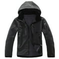 thumbnail image 1 of LSLJS Unisex Warm Winter Hooded Raincoat Jacket Windbreaker Ski Jacket Coat( Gray, M), 1 of 3