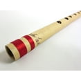thumbnail image 3 of Professional Indian Bansuri Flute in Key of A, 22" L, 3 of 4
