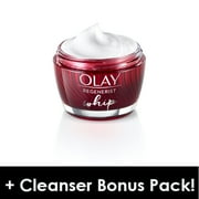 Olay Regenerist Whip Face Moisturizer, 1.7 oz + Daily Facial Dry Cleansing Cloths, 7 ct