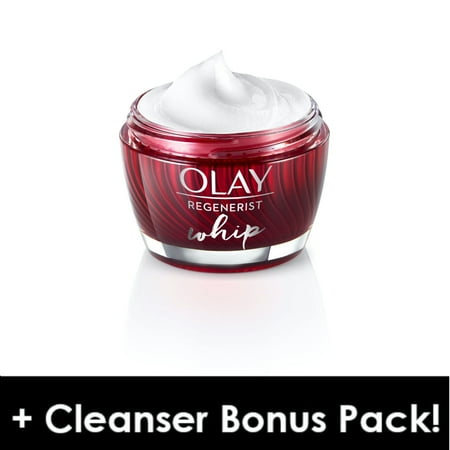 Olay Regenerist Whip Face Moisturizer, 1.7 oz + Daily Facial Dry Cleansing Cloths, 7 ct