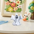 thumbnail image 4 of 3pcs Halloween Mini Resin Ghost Figures Decor Tiny Resin Figurines Little Small Figures to Hide Ghost Miniatures for Halloween Party Favors Bag Fillers Garden Dollhouse Decor Halloween Decorations, 4 of 4