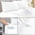 thumbnail image 5 of BNM Organic Cotton Deep Pocket Sheet Set, Full, Silver, 5 of 9