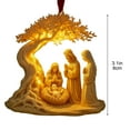 thumbnail image 3 of HomeKingdee Jesus Birth Figurine Christmas Statue Decorative Artwork Collection Tabletop, 3 of 6