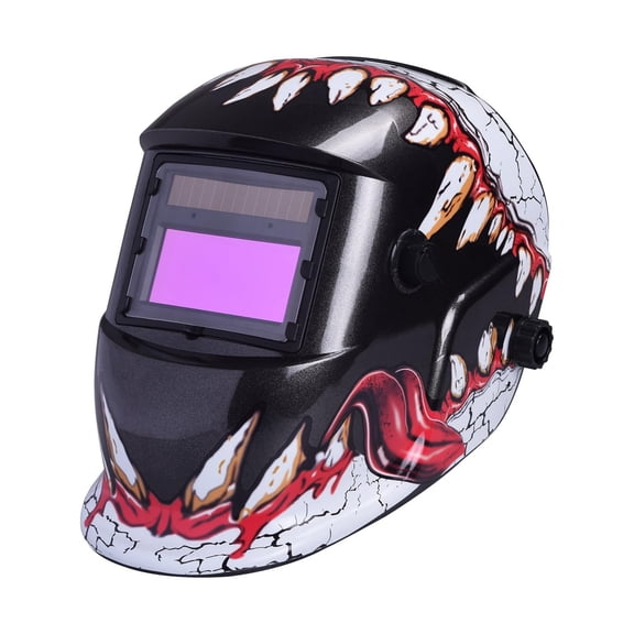 Auto Darkening Welding Helmet with Solar Power, Adjustable Shade 4/9-13, Lightweight Design, Sensitivity & Delay Settings for MIG TIG Arc Welding