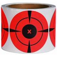 thumbnail image 1 of Target Sticker Roll, Self Adhesive Shooting Targets, Bright Fluorescent Red Shooting Targets, 1 of 4