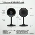 thumbnail image 3 of Merkury Innovations 1080p Smart Wi-Fi Camera with Voice Control — Requires 2.4 GHz Wi-Fi, 3 of 9