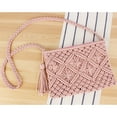 thumbnail image 1 of Nvzi Bolso de hombro tejido para mujer, bolso de mano y neceser, elegante bolso de playa para verano, 26 x 1 cm x 21 cm (rosa), 1 of 5