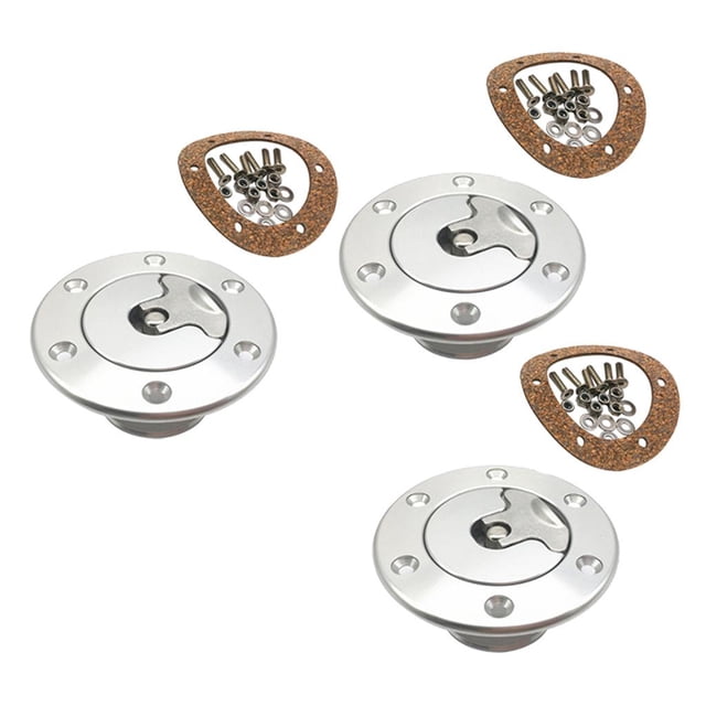 S SERENABLE 3 Pieces Car Auto Aircraft Fuel Filler Neck Gas Cap Cover w/6 Hole