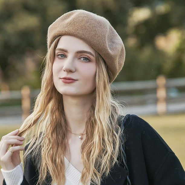 Boina Octogonal De Lana Cálida / Gorra De Pintor Unisex / Sombrero Ajustable Para Otoño-invierno / Gorro De Artista Acogedor / Boina De Pata De Gallo