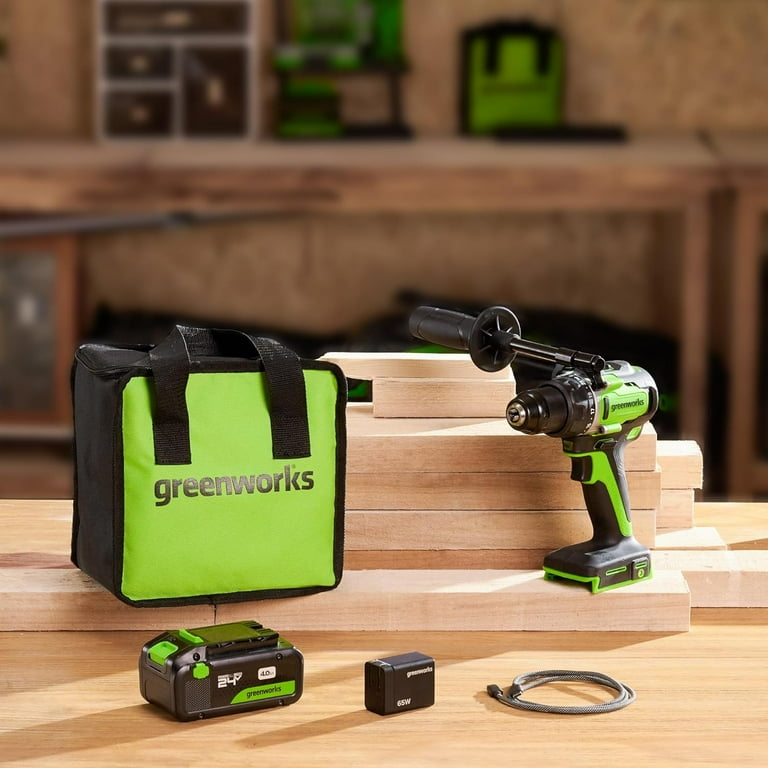 Greenworks 24V Cordless Brushless Drill Driver, 800 in-lbs, 21