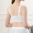 thumbnail image 5 of Padded T Shirt Bras for Women Women Full Cup Thin Underwear Front Button Wireless Sports Lace Bra Breast Cover Large Size Bras Underwire T-shirt Bra Padded Bralettes for Women Sexy, 5 of 6
