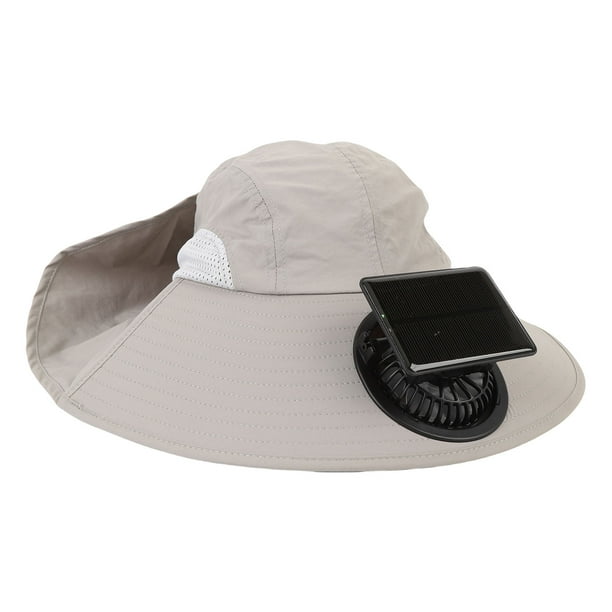 Sombrero De Abanico De Verano, Sombrero De Abanico Suave Y Transpirable De Ala Ancha Con Cordón Para Exteriores