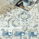 thumbnail image 5 of Alfombra Area Jinchan, lavable, vintage, 120 x 180 cm, con estampado floral azul, 5 of 6