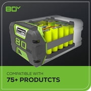 Greenworks 80V 18 Brushless Cordless Chainsaw (Great For Tree Felling, Limbing, Pruning, and Firewood), 75+ Compatible Tools, 4.0Ah Battery and Charger Included