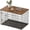 Rustic Brown, variant on Dog Crate Topper Wood Countertop for 48 42 36 30 24 inch Dog Cage, Dog Crate Cover,Dog Kennel Topper(Crate Not Include)