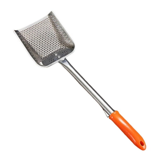 Espumadera para freidora cuadrada, colador de aceite de cocina, herramienta multiusos para cocinar papas fritas 49.5CMX14CMX3CM
