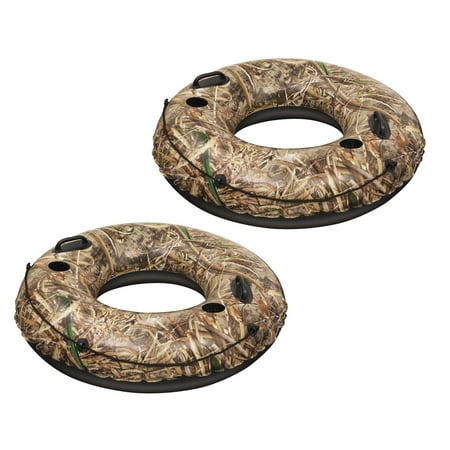 2) Bestway Realtree 47 Inches Lake Runner Inner Tube, Camouflage | (Best Way To Kill Tree Stump Roots)