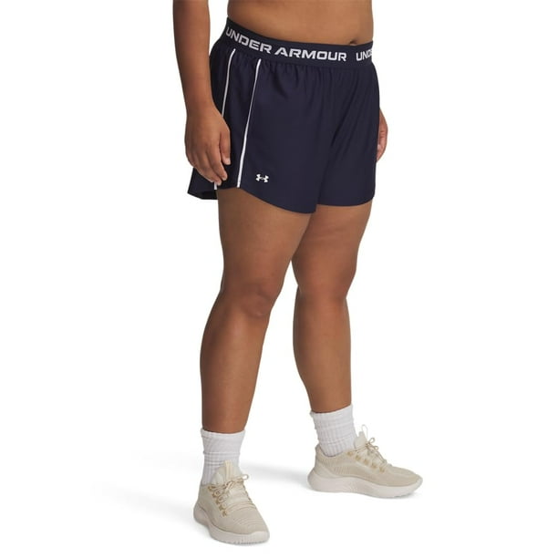 Pantalones cortos Under Armour Tech Play Up para mujer, entrepierna de 3 cm