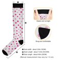 thumbnail image 3 of FORMRS Womens Knee High Socks Casual Long Thick Travel Daily Wear, 1 Pair, Purple Polka Dots, 3 of 6