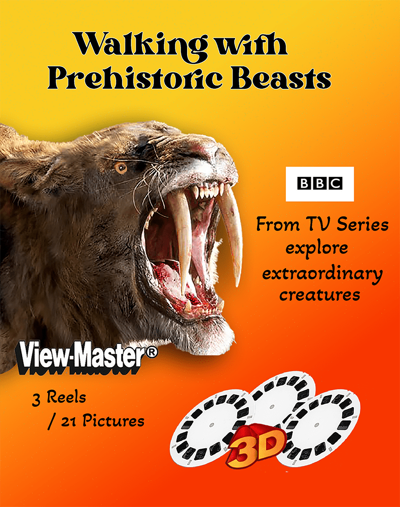 Walking with Prehistoric Beasts ViewMaster 3 Reel Set
