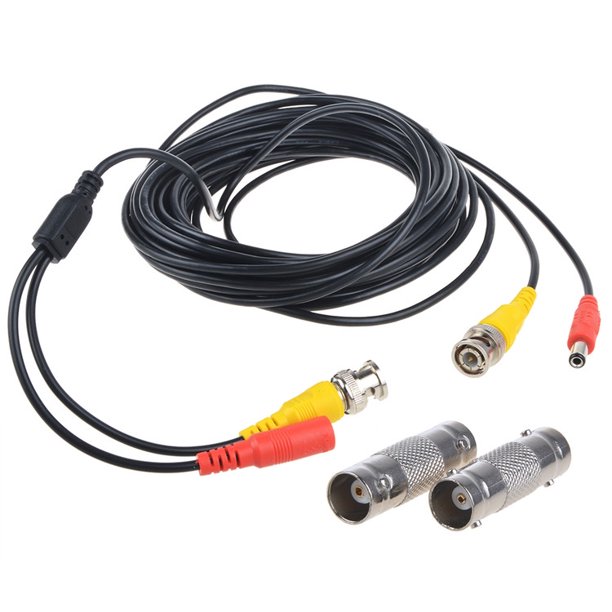 Pkpower Pre Made All In One Siamese Bnc Video And Power Cctv Security Camera Cable With Two Female Connectors For 960h Hd Cvi Camera And Dvr Black 25ft Walmart Com Walmart Com