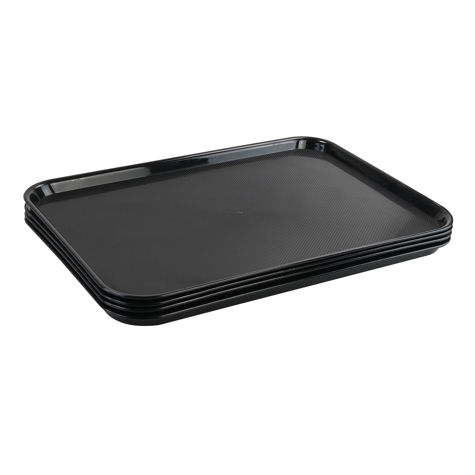 Teyyvn 4Pack Black Plastic Tray, Large Boot Tray, 25.35" X 17.63