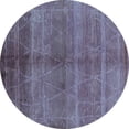 thumbnail image 1 of Ahgly Company Machine Washable Indoor Round Oriental Turquoise Blue Industrial Area Rugs, 3' Round, 1 of 4