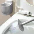 thumbnail image 6 of Toilet Brush Holder with Detachable Handle, Wall-mounted Bathroom Cleaning Tool for Dead-angle-free Scrubbing, Fast-draining Hygienic Design and Hair-resistant Bristles, Topliu, 6 of 7