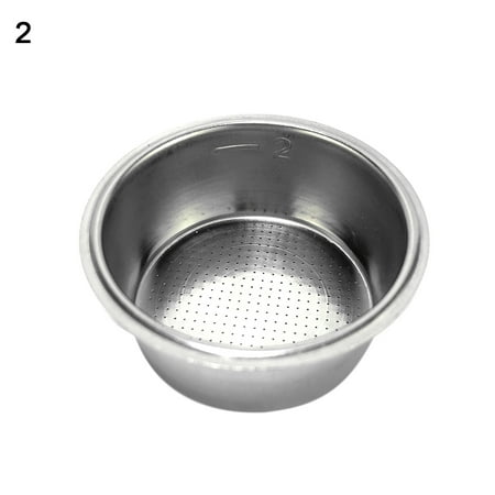 

Biplut 51mm Stainless Steel Coffee Machine Filter Cup Bowl for Delonghi EC5 EC7 EC9 (2#)