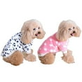 thumbnail image 3 of Fleece Hoodies Jacket Coat Winter Dot Striped Soft Sweatshirt For Chihuahua Small Dogs, 3 of 5