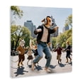 thumbnail image 2 of Stupell Industries Traditional Stylish Dog Dancing in Park Canvas Art, 17 x 17, by CAD Designs, 2 of 8