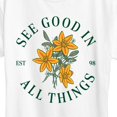 thumbnail image 3 of Instant Message - See Good In All Things - Women's Short Sleeve Graphic T-Shirt, 3 of 6