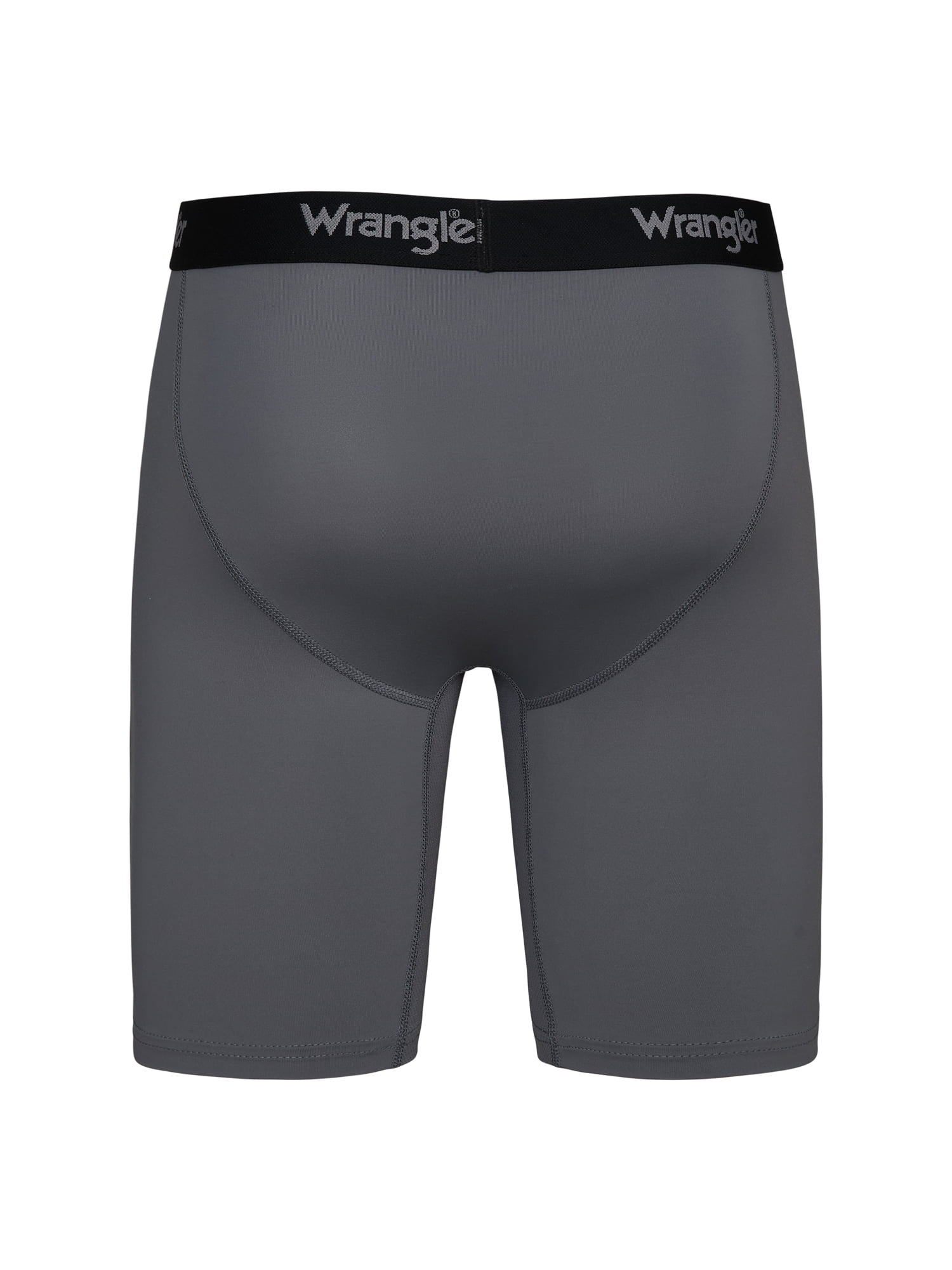 Wrangler Cool Carpenter 9" Boxer Briefs Men's Underwear, Medium, Black/Duffle Green/Charcoal, 3-Pack