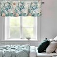 thumbnail image 6 of Valance Curtains for Windows Crab Kitchen Curtians Window Treatment Vintage Starfish Shell Nautical Ocean Topper Curtain Rod Pocket Valances for Kitchen Bathroom Living Room 42x18in, 6 of 9
