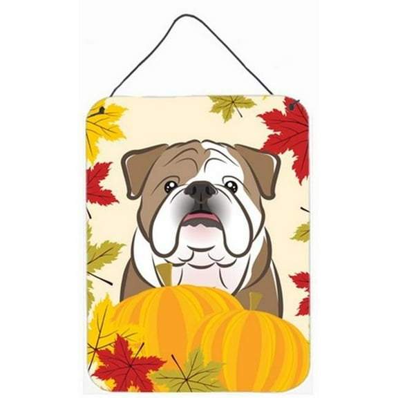 English Bulldog Thanksgiving Wall or Door Hanging Prints