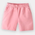 thumbnail image 2 of Miluxas Boys' Pull On Jogger Shorts Youth Kids Casual Sweat Shorts Pink 5 Years(120), 2 of 5