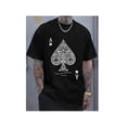 thumbnail image 1 of Men's Casual Athletic T-Shirt - Breathable Polyester, Short Sleeve, Crew Neck with Unique Poker Print Design - Perfect for Summer & Casual Attire Tee For Adult, Men, Women, Teen, Teenager, Adolescent, 1 of 7