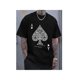 thumbnail image 1 of Camiseta deportiva informal para hombre: algodón transpirable, manga corta, cuello redondo, con un diseño único de estampado de póker. Perfecta para verano y ropa informal. Camisetas de ocio., 1 of 7