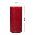thumbnail image 3 of Mainstays Scented Mottled Pillar Candle, 3 x 6 inches, Red, Warm Apple Pie, 3 of 5