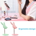 thumbnail image 3 of stanreset Support de Cellulaire de Bureau Dessin Animé Animal Adorable Support Extensible pour Tablette Téléphone Intelligent Supports Portables Rose, 3 of 8