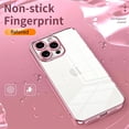 thumbnail image 3 of Luxury Clear Electroplated Edge Phone Case For iPhone 15 14 Plus 13 12 Mini 11 Pro Max Shockproof Silicone Soft TPU Back Cover, 3 of 7