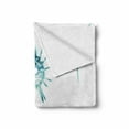 thumbnail image 2 of Modern Soft Flannel Fleece Blanket, Alluring Charming Gems Crystal Like Diamonds with Spike Like Image Print, Cozy Plush for Indoor and Outdoor Use, 70" x 90", Teal Turquoise White, by Ambesonne, 2 of 6