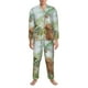 thumbnail image 3 of Fotbe Watercolor African Animals Wildlife Pijama de Hombre con Estampado de Manga Larga, Conjunto de 2 Piezas, Ropa de Dormir Suave y Cómoda con Bolsillos-X-Large, 3 of 7