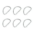 thumbnail image 4 of UPGRATOR 100PCS Metal D Ring for Armor for Craft Making Silver, 4 of 8