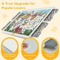 thumbnail image 3 of Playboda 1500-Piece Puzzle Table with 4 Drawers, PVC + ABS Material, 35 x 27 Inches, 3 of 9