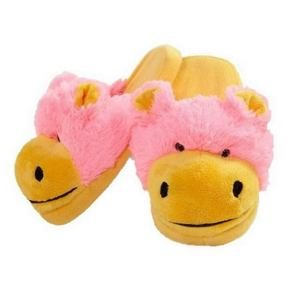 My Pillow Pets My Pillow Pets Neon Hippo Slippers Small Up To Toddler 10 Unisex