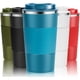 thumbnail image 4 of Taza de café portátil sellada al vacío, taza reutilizable con tapa a prueba de fugas, agarre antideslizante, mantiene las bebidas frías o calientes, construcción de acero inoxidable de doble pared,, 4 of 4